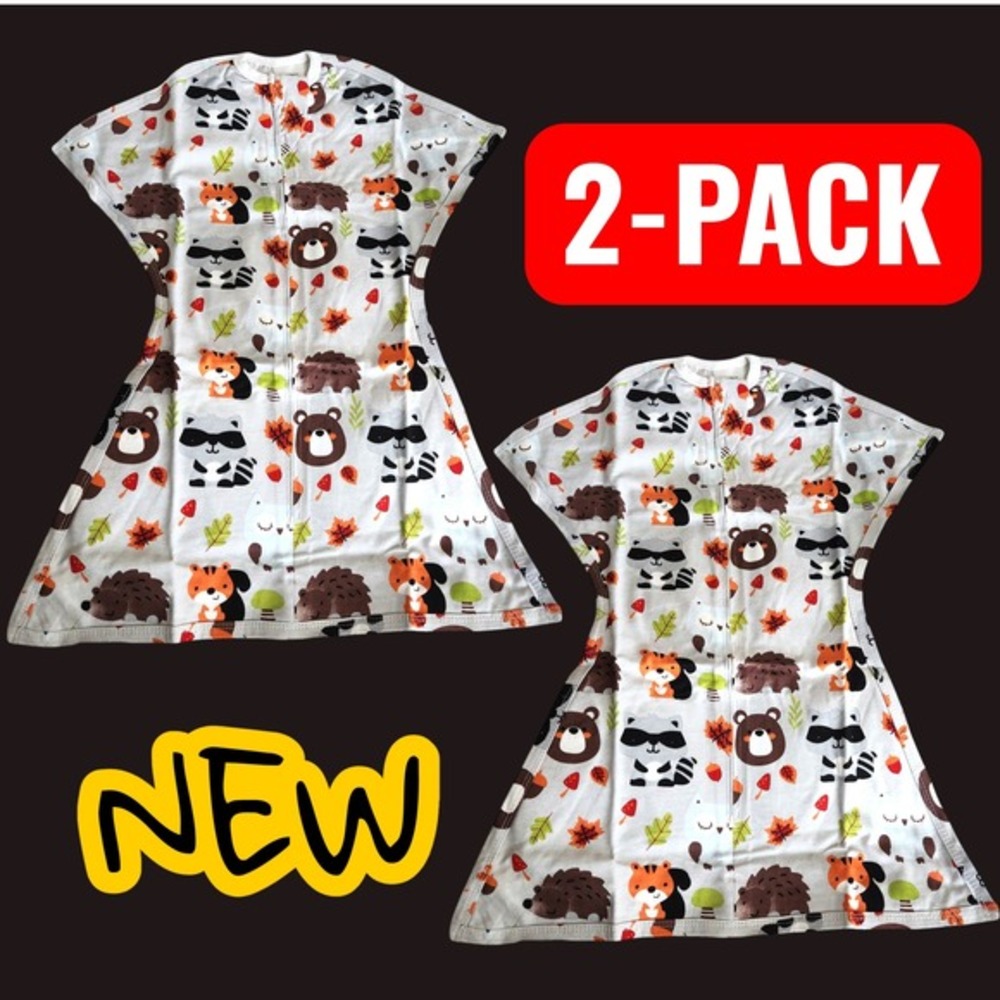 2-PACK Zipadee‎ Zip Sleeping Baby Swaddle Transition XS 3-6 Months NEW